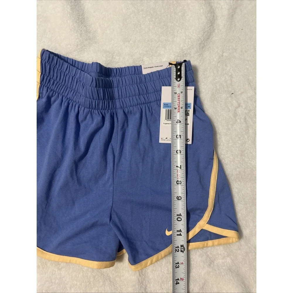 Girls Nike Dri-Fit Running Shorts Blue Medium NWT $38‎